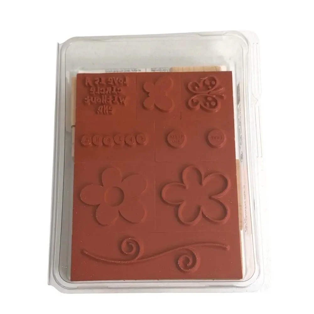 New in box Stampin’ Up set of 9 rubber stamps 